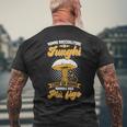 Uomo Funghi Nonno Raccoglitore Di Funghi Cacciatore Di Funghi T-shirt da uomo con stampa posteriore Regalos para ancianos