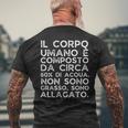 Uomo Non Sono Grasso Sono Allagato Non È Pancia T-shirt da uomo con stampa posteriore Regalos para ancianos