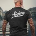 Uomo Ragazzi Idea Regalo Divertente Umorismo Nome Per Stefano T-shirt da uomo con stampa posteriore Regalos para ancianos