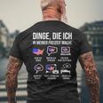 Usa Dinge In Meiner Freizeit Mache T-Shirt mit Rückendruck Geschenke für alte Männer