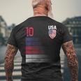 Usa Football Flag Jersey T-Shirt mit Rückendruck Geschenke für alte Männer