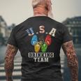 Usa Olympic Drinking Team Beer Drinking Team Men's T-shirt Back Print Gifts for Old Men