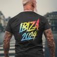 Vacaciones En Equipo En Ibiza 2024 Colorido Camiseta Hombre Estampado Espalda Regalos para ancianos