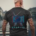 Vaporwave Culture 80S 90S Electro Music And Pop Culture Men's T-shirt Back Print Gifts for Old Men