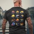 Various Cartoon Snails T-Shirt mit Rückendruck Geschenke für alte Männer