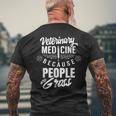 Veterinary Medicine Weil Menschen Eklig Sindeterinarian Profession T-Shirt mit Rückendruck Geschenke für alte Männer