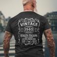 Vintage 1940 Regalo Uomo 84 Anni Compleanno Annata 1940 T-shirt da uomo con stampa posteriore Regalos para ancianos