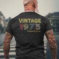 Vintage 1975 49 Compleanno Regalo 49 Anni Donna Uomo T-shirt da uomo con stampa posteriore Regalos para ancianos