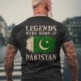 Vintage Pakistan Flag S T-Shirt mit Rückendruck Geschenke für alte Männer