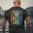 Vintage Diesel Mechanic Car Garage Distressed T-Shirt mit Rückendruck Geschenke für alte Männer