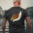 Vintage Gigante Terra Africana Lumaca Achatina Fulica T-shirt da uomo con stampa posteriore Regalos para ancianos