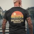 Vintage Munich Skyline T-Shirt mit Rückendruck Geschenke für alte Männer