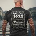 Vintage Nato Nel 1973 Edizione Limitata 51Esimo Compleanno T-shirt da uomo con stampa posteriore Regalos para ancianos