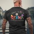 Voglio Essere Uno Schwa Non È Mai Stressato Scienza Della Lettura T-shirt da uomo con stampa posteriore Regalos para ancianos