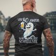 Vor 80 Jahren War Ich Mal Der Schnellste Geburtstag T-Shirt mit Rückendruck Geschenke für alte Männer