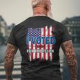 I Voted For The Felon Republican Trump 2024 I Voted Men's T-shirt Back Print Gifts for Old Men