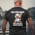 Wer Gänsehaut Der Schlagt Auch Enten Children's T-Shirt mit Rückendruck Geschenke für alte Männer