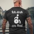 Wheelchair Driver Ich Dreh Am Rad Slogan Wheelchair T-Shirt mit Rückendruck Geschenke für alte Männer