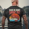When In Doubt Shrimp Out Retro Bjj Brazilian Jiu Jitsu Camiseta Hombre Estampado Espalda Regalos para ancianos