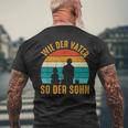 Wie Derater So Der Son Fishing T-Shirt mit Rückendruck Geschenke für alte Männer