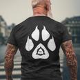 Zampe Diolpe Therian Segno Simbolo Quadrobics Otherkin T-shirt da uomo con stampa posteriore Regalos para ancianos