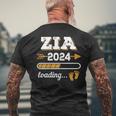Zia 2024 Loading Regalo Divertente Per La Madrina In Attesa T-shirt da uomo con stampa posteriore Regalos para ancianos