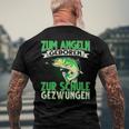 Zum Angeln Geboren Zum Angeln Geboren Zur Schule Gezw T-Shirt mit Rückendruck Geschenke für alte Männer