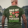 Backen Christmas Das Ist Mein Plätzchen Baking Christmas That T-Shirt mit Rückendruck Geschenke für alte Männer