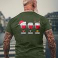 Bicchieri Diino Santa Cappello Luci Di Natale Renne T-shirt da uomo con stampa posteriore Regalos para ancianos