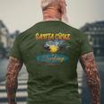 California Santa Cruz Surfing T-Shirt mit Rückendruck Geschenke für alte Männer