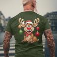 Christmas Reindeer Rudolph T-Shirt mit Rückendruck Geschenke für alte Männer