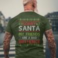 Christmas Santa Friends Ugly Christmas Sweater Men's T-shirt Back Print Gifts for Old Men