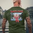 Christmas Santa Trump Daddys Home White House 2024 President Men's T-shirt Back Print Gifts for Old Men