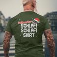 Christmas Sleep Sad Hamster Schlafi Schlafi T-Shirt mit Rückendruck Geschenke für alte Männer