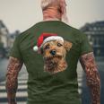 Cute Norfolk Terrier Christmas Print T-Shirt mit Rückendruck Geschenke für alte Männer