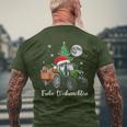 Fröhliche Weihnachten Santa Tractor Bauer Fährt Christmas T-Shirt mit Rückendruck Geschenke für alte Männer