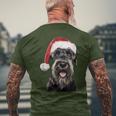 Giant Schnauzer Christmas T-Shirt mit Rückendruck Geschenke für alte Männer