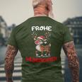 Lustige Rentier Frohe Christmas T-Shirt mit Rückendruck Geschenke für alte Männer