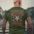 Merry Antichristmas Satan Claus Pentagram Upside Down Cross T-shirt da uomo con stampa posteriore Regalos para ancianos