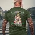 Merry Corgmas Ugly Sweater Corgi Christmas Tree Dog Men's T-shirt Back Print Gifts for Old Men