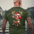 Rindeer Christmas Reindeer Christmas T-Shirt mit Rückendruck Geschenke für alte Männer