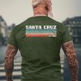 Santa Cruz Intage Retro 70S 80S Santa Cruz Ca T-Shirt mit Rückendruck Geschenke für alte Männer