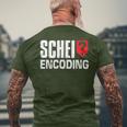 Schei Encoding Christmas Itler Nerd T-Shirt mit Rückendruck Geschenke für alte Männer