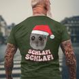 Schlafi Schlafi Hamster Hamstie Christmas Sleep T-Shirt mit Rückendruck Geschenke für alte Männer