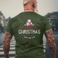 Weihnachtskostüm Merry Christmas & Happy New Year T-Shirt mit Rückendruck Geschenke für alte Männer