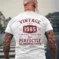 39 Anni Uomo Donna Compleanno Regalo Divertenteintage 1985 T-shirt da uomo con stampa posteriore Regalos para ancianos