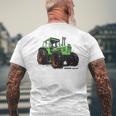 Alter Deutz Tractor Gray T-Shirt mit Rückendruck Geschenke für alte Männer