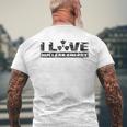 Amo L'energia Nucleare Fusion Atom Power T-shirt da uomo con stampa posteriore Regalos para ancianos