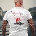 Arte Giapponeseintage Di Fiori Di Ciliegio Fuji Sakura Sakura T-shirt da uomo con stampa posteriore Regalos para ancianos