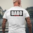 Babo Nije Svako Bosnia T-Shirt mit Rückendruck Geschenke für alte Männer